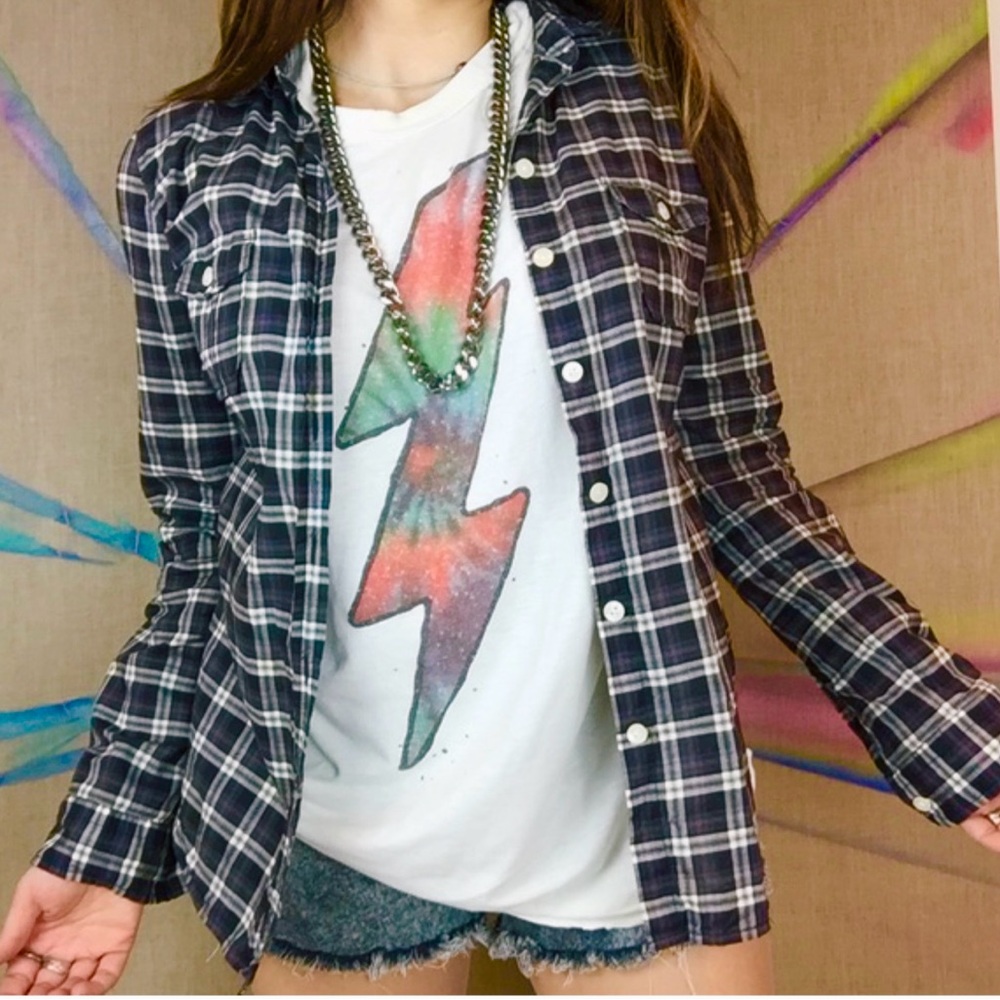 ⚡️🌈 Rare Unif Lightning Bolt Muscle Tee! 🌈⚡️ - Picture 2 of 8